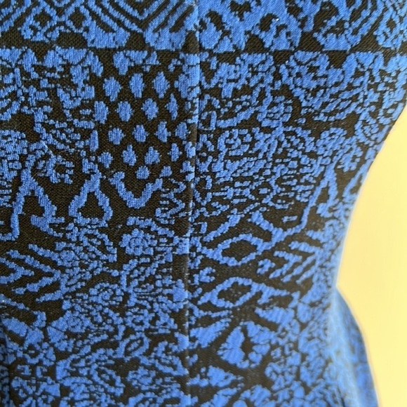 Emerald Sundae blue black print dress size S - Picture 9 of 12